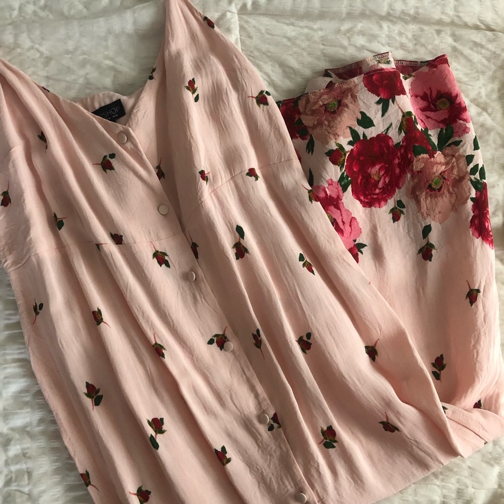 Button down top shop summer dress